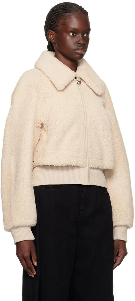 WOOYOUNGMI Beige Layered Shearling Jacket 2