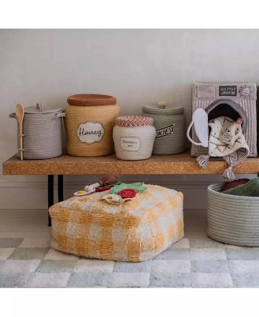 Lorena Canals Pouf Vichy Honey Pillow 5