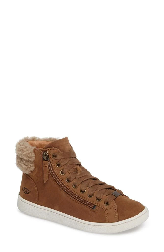 UGG<sup>®</sup> Olive Genuine Shearling Cuff Sneaker 1