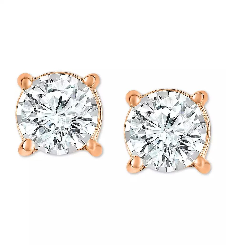 TruMiracle Diamond Stud Earrings (3/4 ct. t.w.) in 14k White Gold, Rose Gold or Gold 3