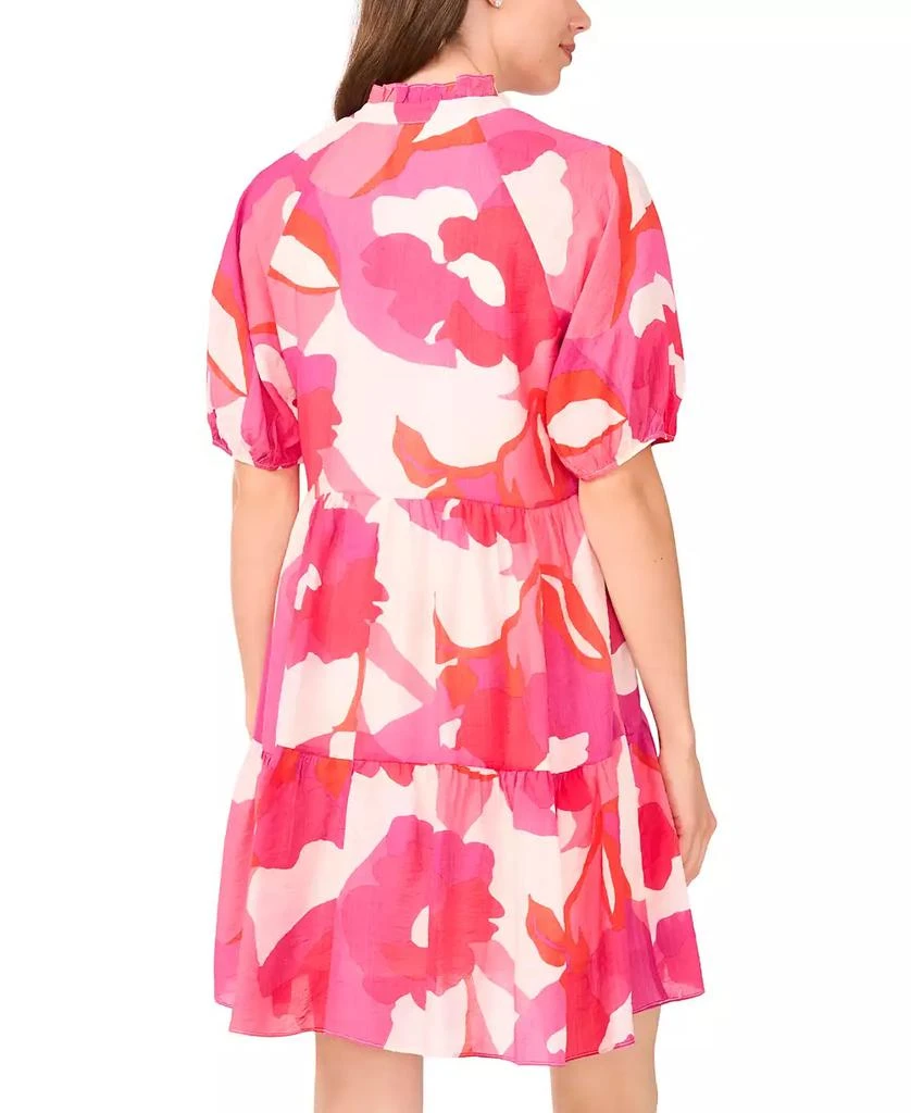 MSK Women's Printed Tiered Short Babydoll Dress 3