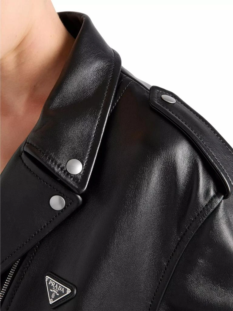 Prada Nappa Leather Biker Jacket 5