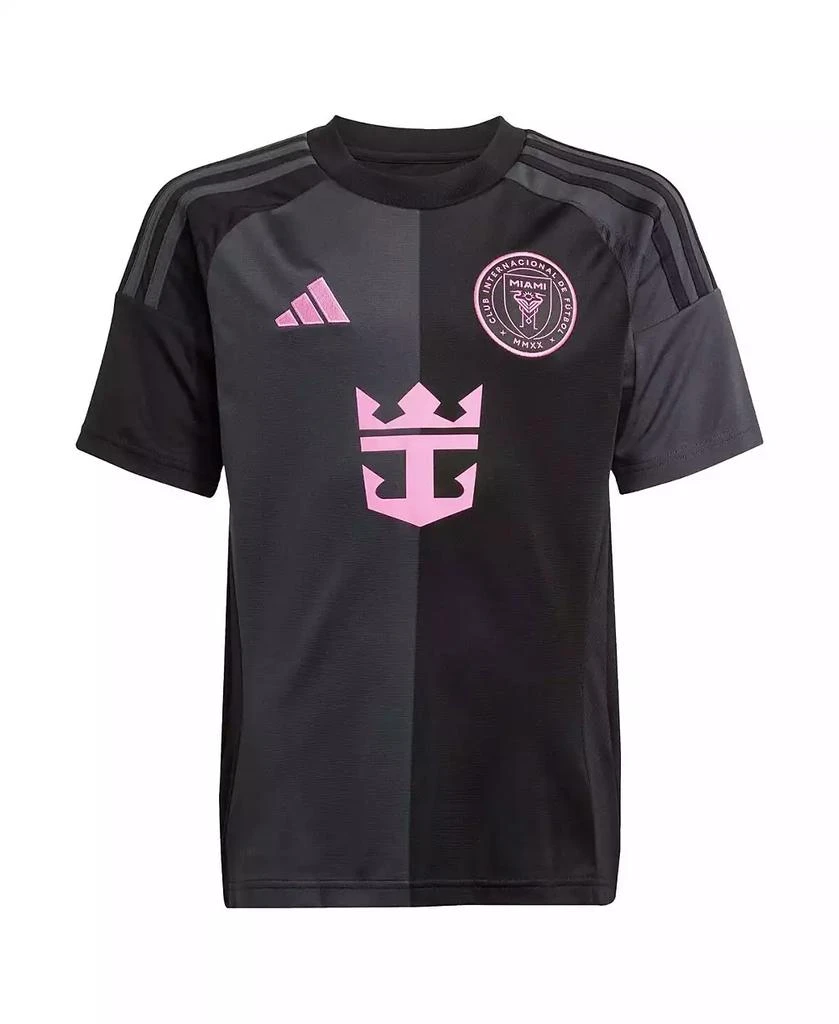 Adidas Big Boys and Girls Luis Suárez Black Inter Miami CF 2025 The Fortitude Kit Replica Player Jersey 2