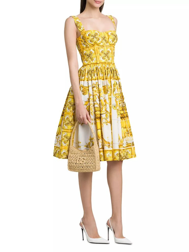 Dolce & Gabbana 3.5 Raffia Logo Shoulder Bag 2