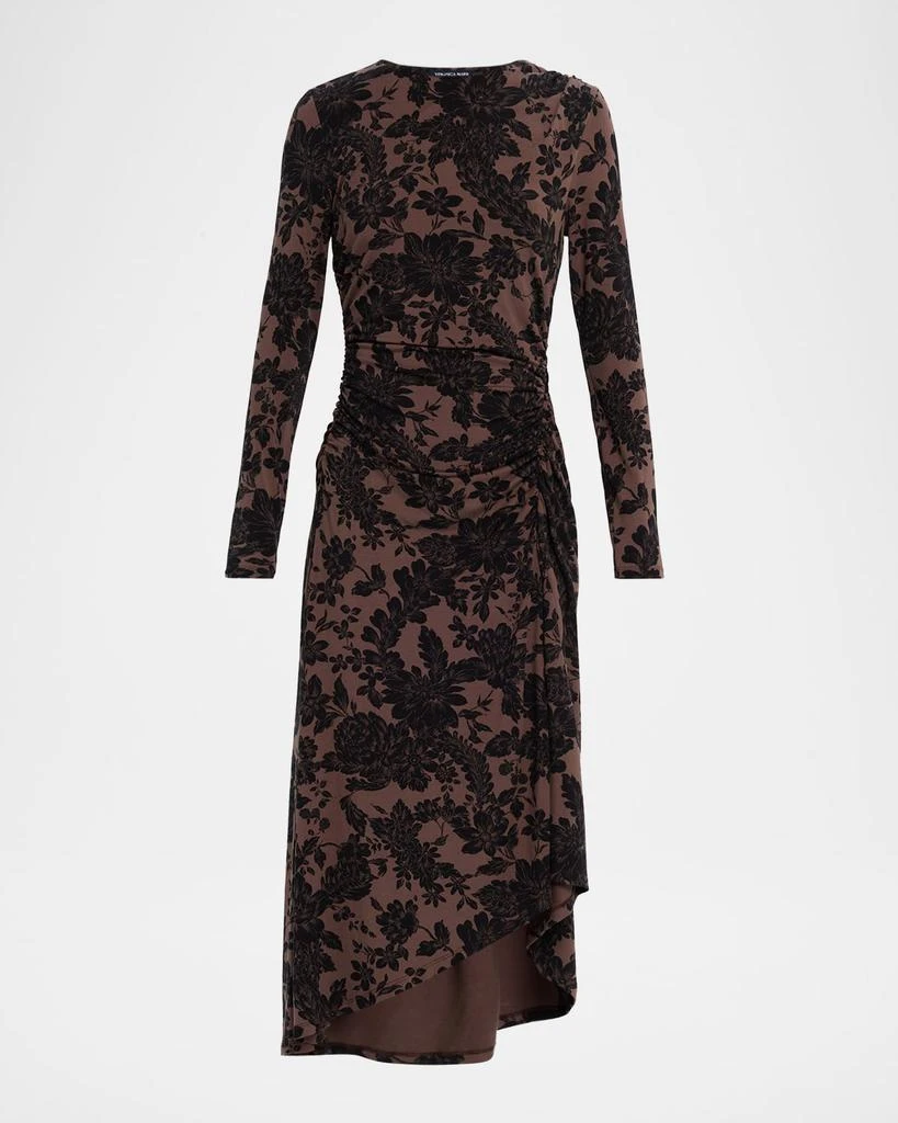 Veronica Beard Women's Theodora Dress - Brown - Size M - Dark Linchen Black
