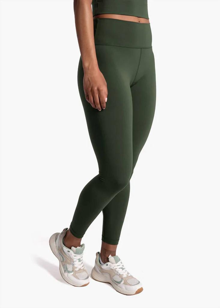 Lole Comfort Stretch Ankle Leggings In Kombu