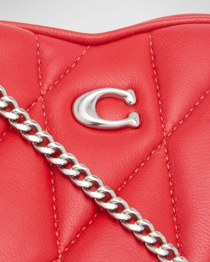 Coach Heart Quilted Pillow Crossbody Bag 6