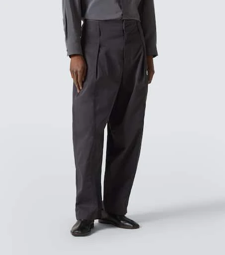 Lemaire Maxi pleated cotton twill pants 3