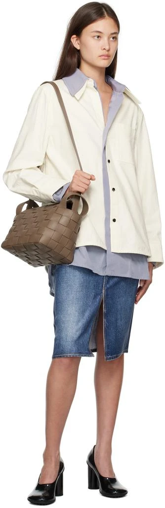 Bottega Veneta Taupe Bowling Cassette Bag 4