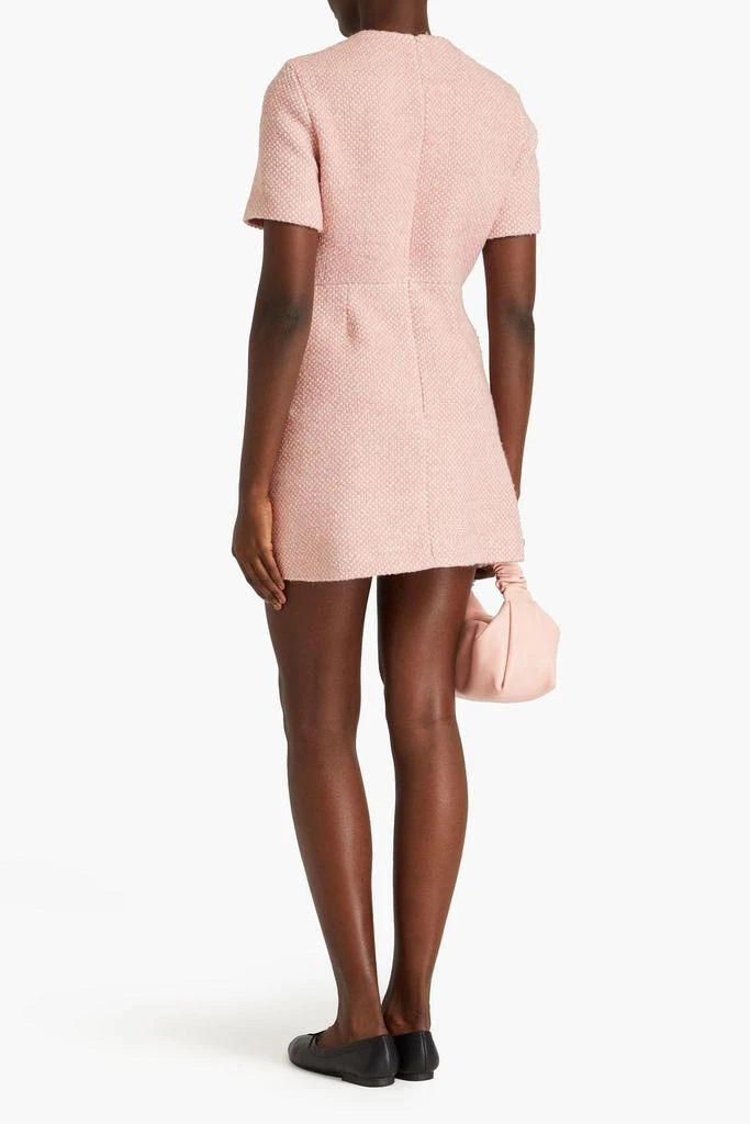 Maje Button-embellished tweed mini dress 3