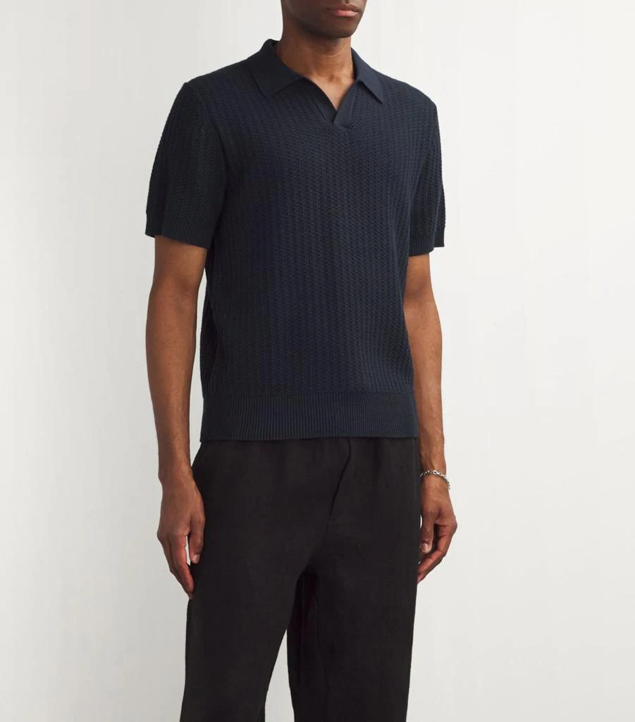 Vince Cotton-Cashmere Knitted Polo Shirt 3