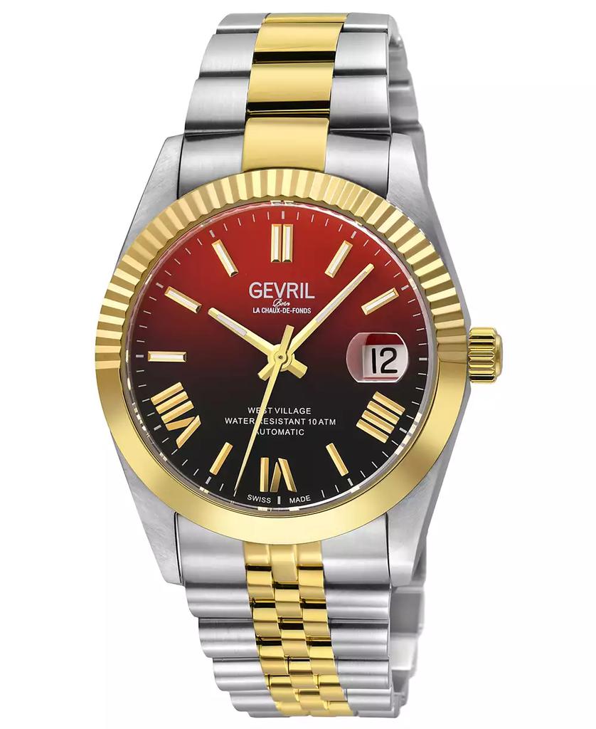 Gevril Men's West Village Fusion Elite Two-Tone Stainless Steel Watch