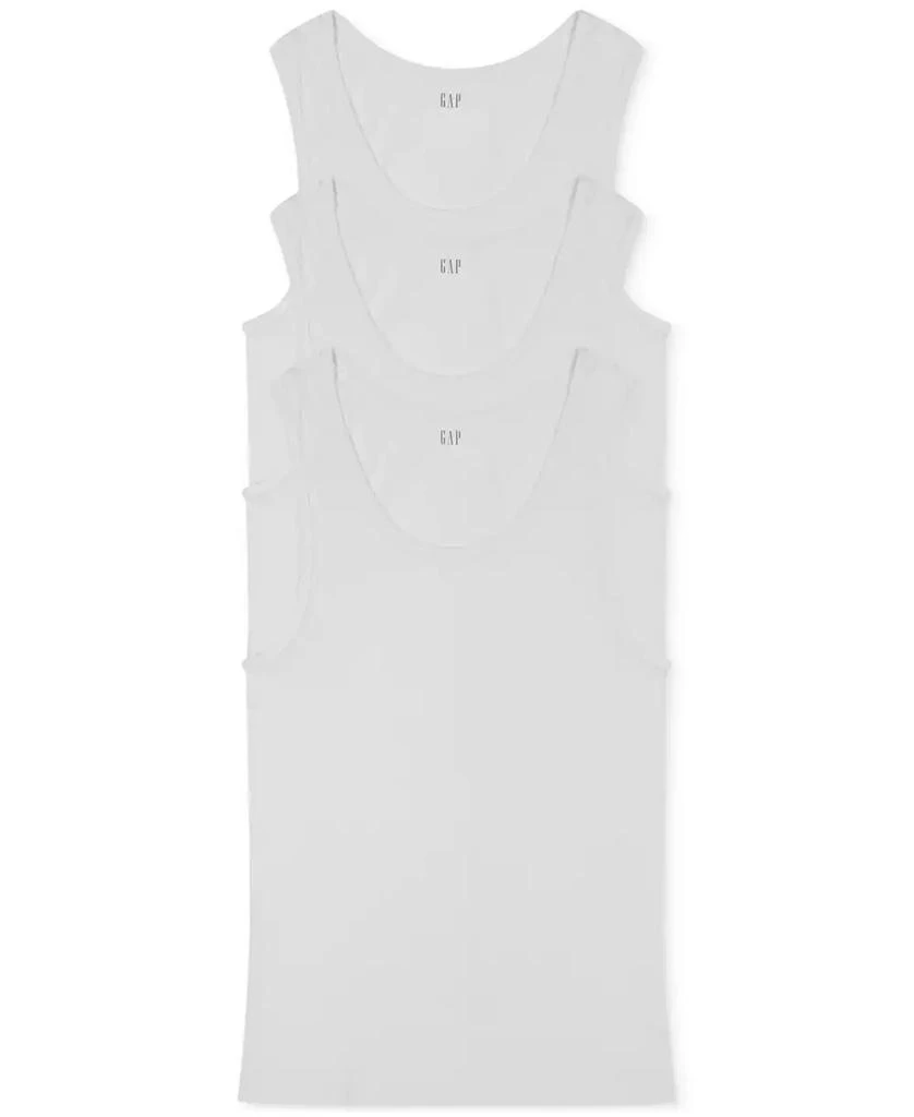 GAP Men's 3-Pk. Cotton Ribbed Tank Tops 1