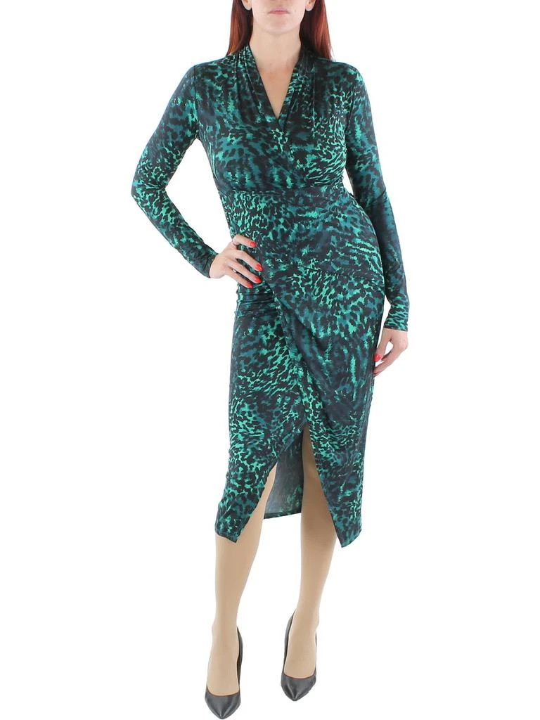 RACHEL Rachel Roy Womens Faux Wrap Midi Wrap Dress 5