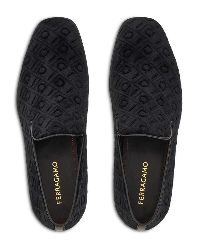 Salvatore Ferragamo Men's Berry Tex Velvet Loafers 2