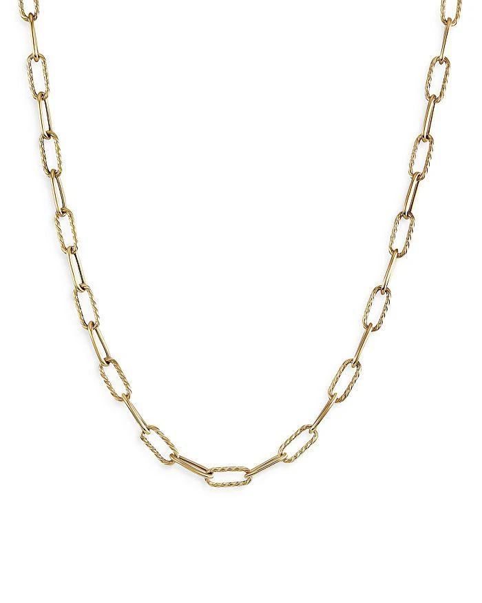 David Yurman DY Madison Chain Necklace in 18K Yellow Gold