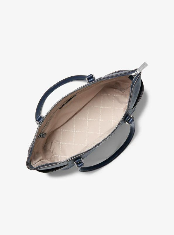 Michael Kors Charlotte Large Logo and Leather Top-Zip Tote Bag 2