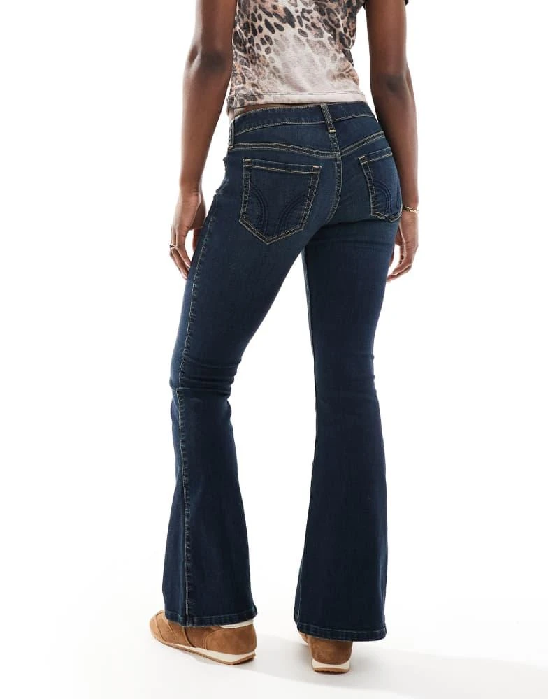 HOLLISTER Hollister low rise flare jean in dark rinse 3