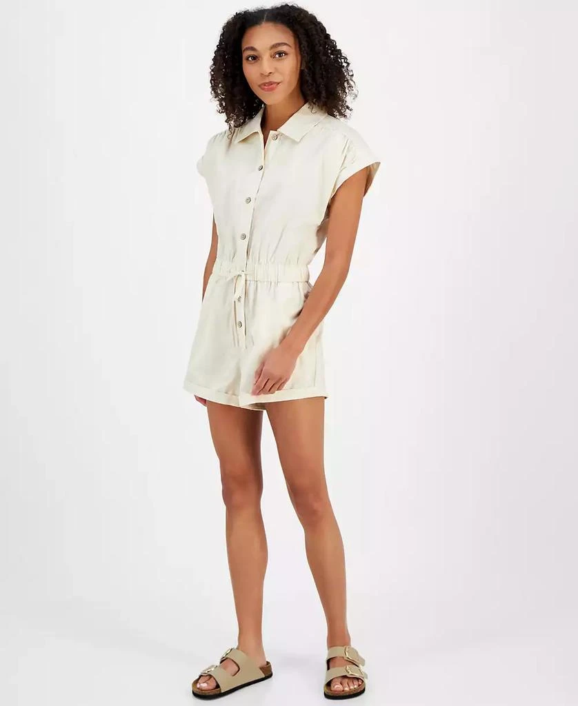 Celebrity Pink Juniors' Button-Front Romper 5