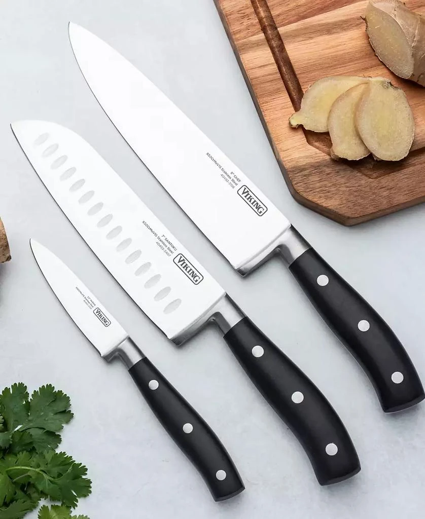 VIKING Stainless Steel 3-Pc. Chef's Prep Kinfe Set 5