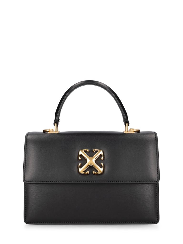 OFF-WHITE Jitney 1.4 Leather Top Handle Bag
