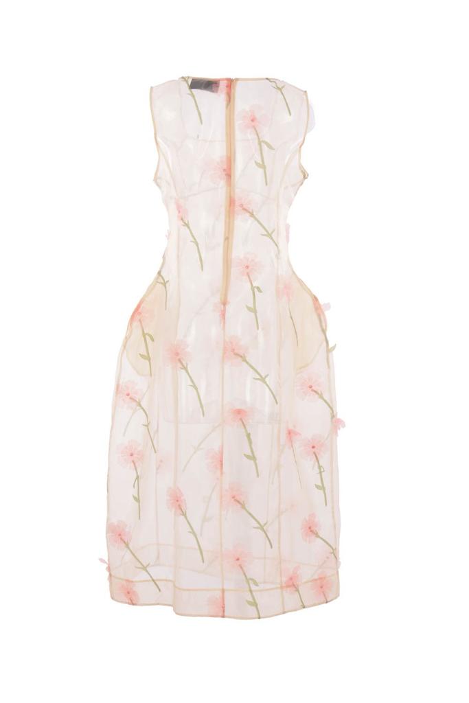 Simone Rocha Simone Rocha Sculpted Carnation Organza Dress