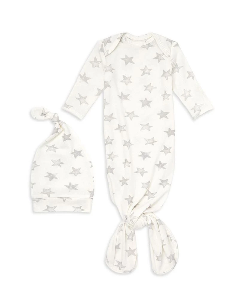aden + anais Unisex 2 Pc. Star Print Snuggle Knit Gown & Hat Set - Baby 1