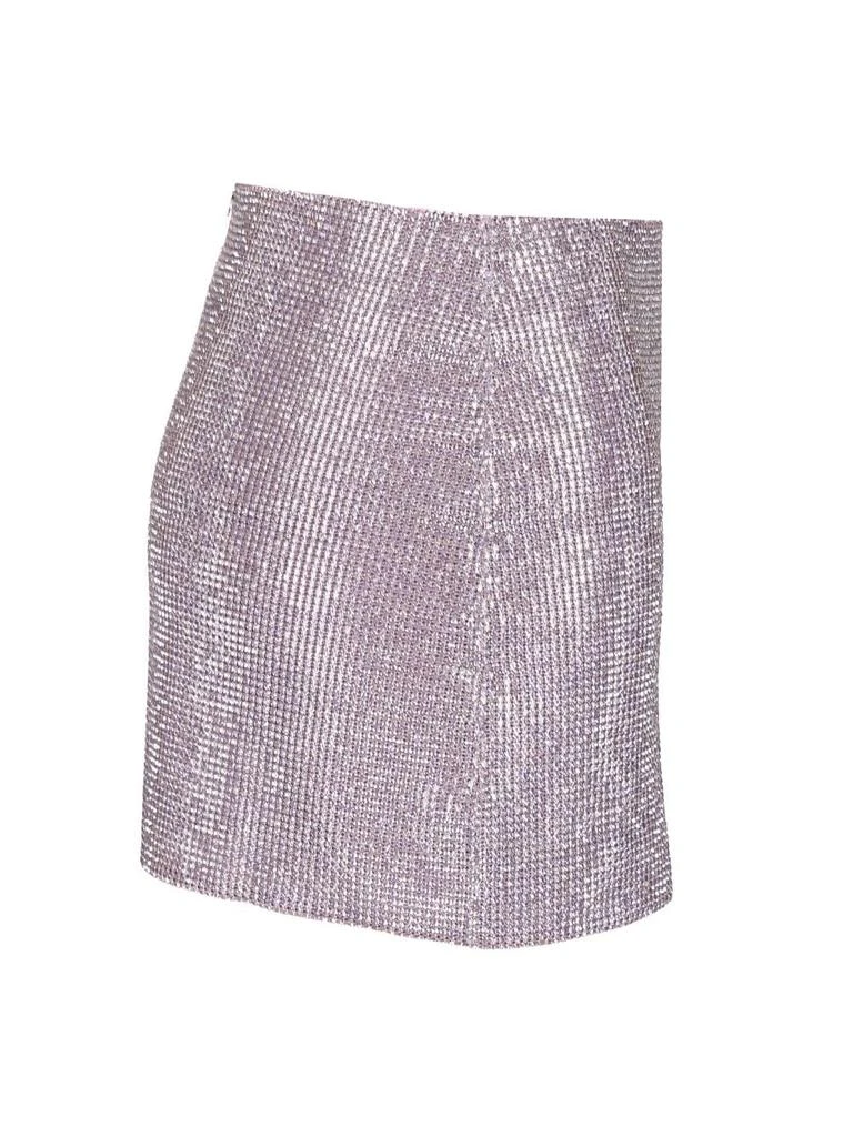 Self Portrait Self-Portrait Metallic Mesh Mini Skirt 3
