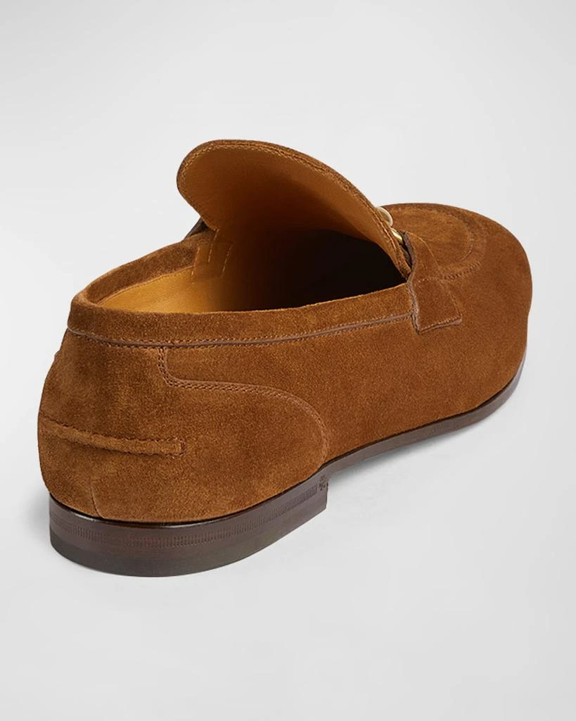 Gucci Men's Jordaan Suede Bit Loafers 3