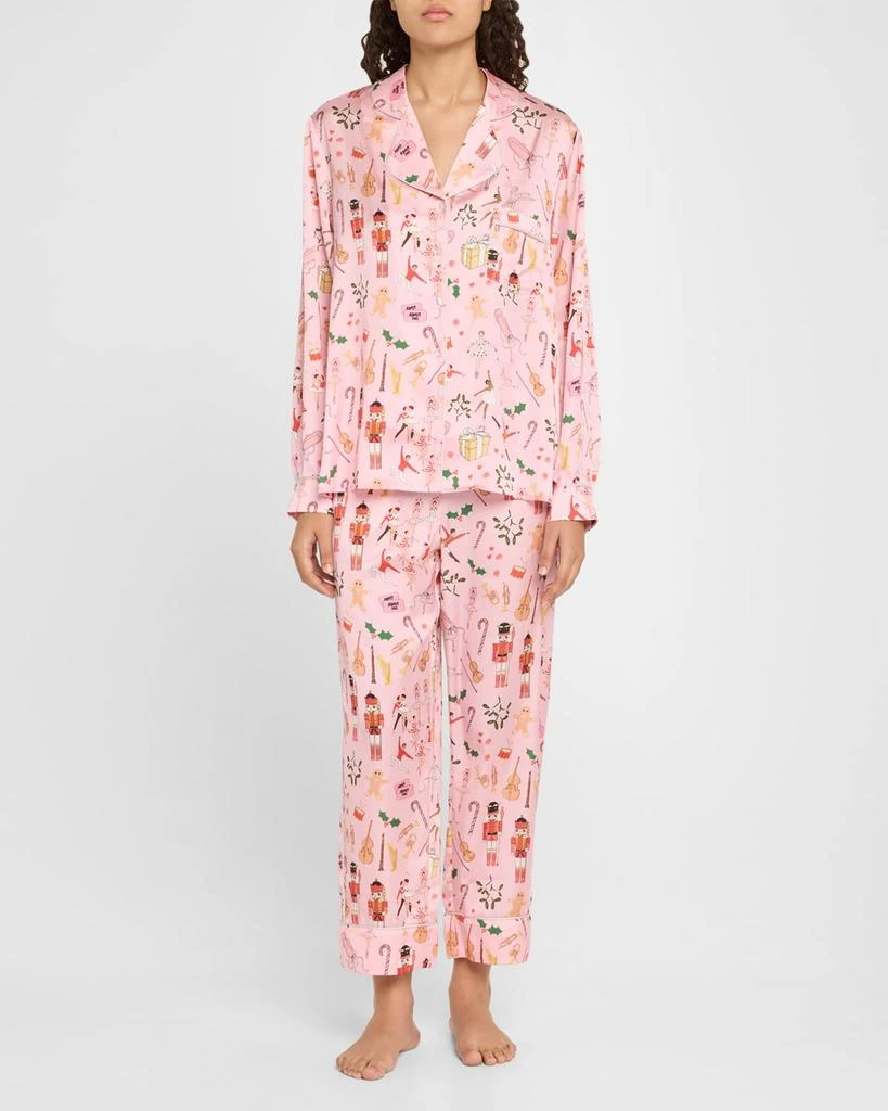 Karen Mabon Nutcracker Ballet Cropped Satin Pajama Set 2