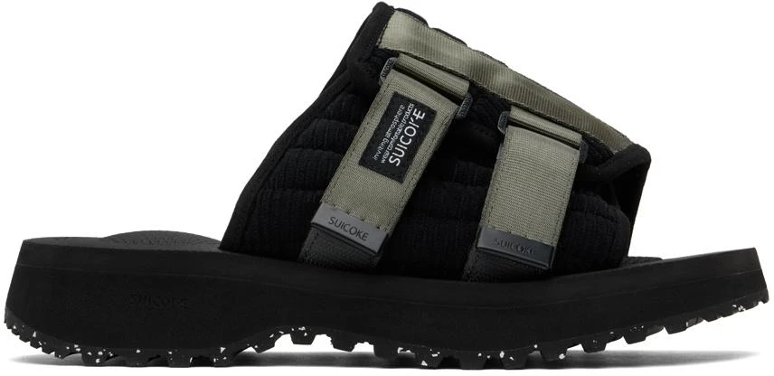 Suicoke Black KAW-SHELLab Sandals 1
