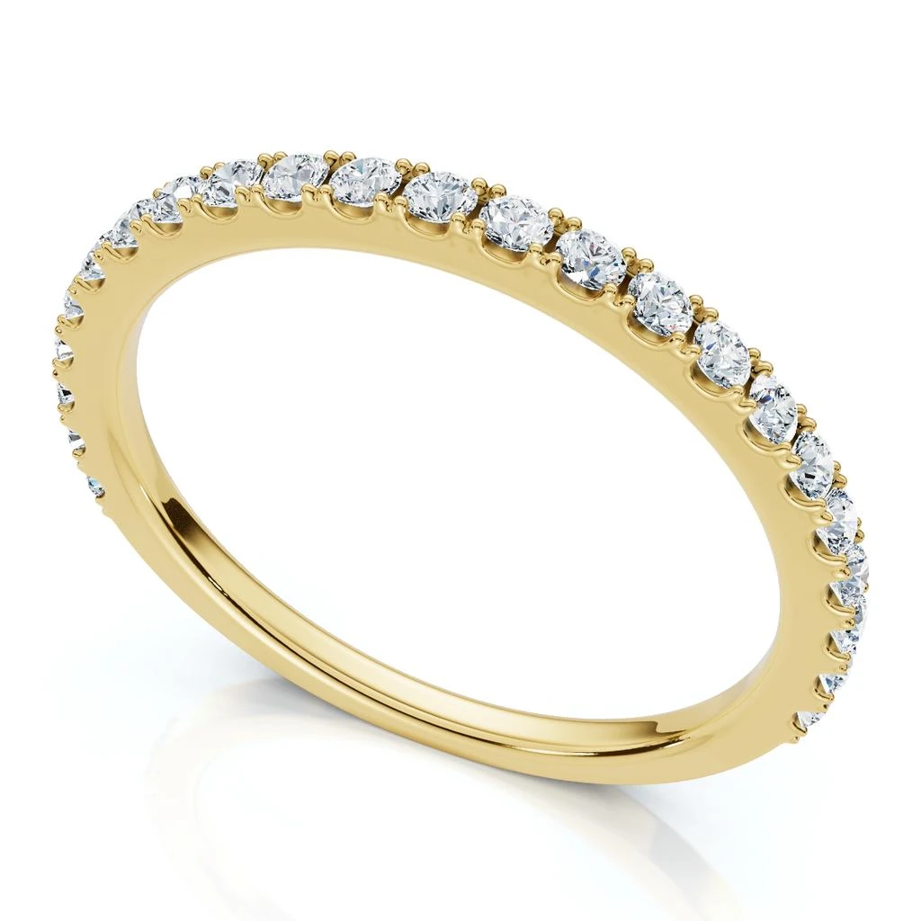 Pompeii3 1/5Ct Diamond Wedding Stackable Anniversary Ring 10k Gold Lab Grown 4
