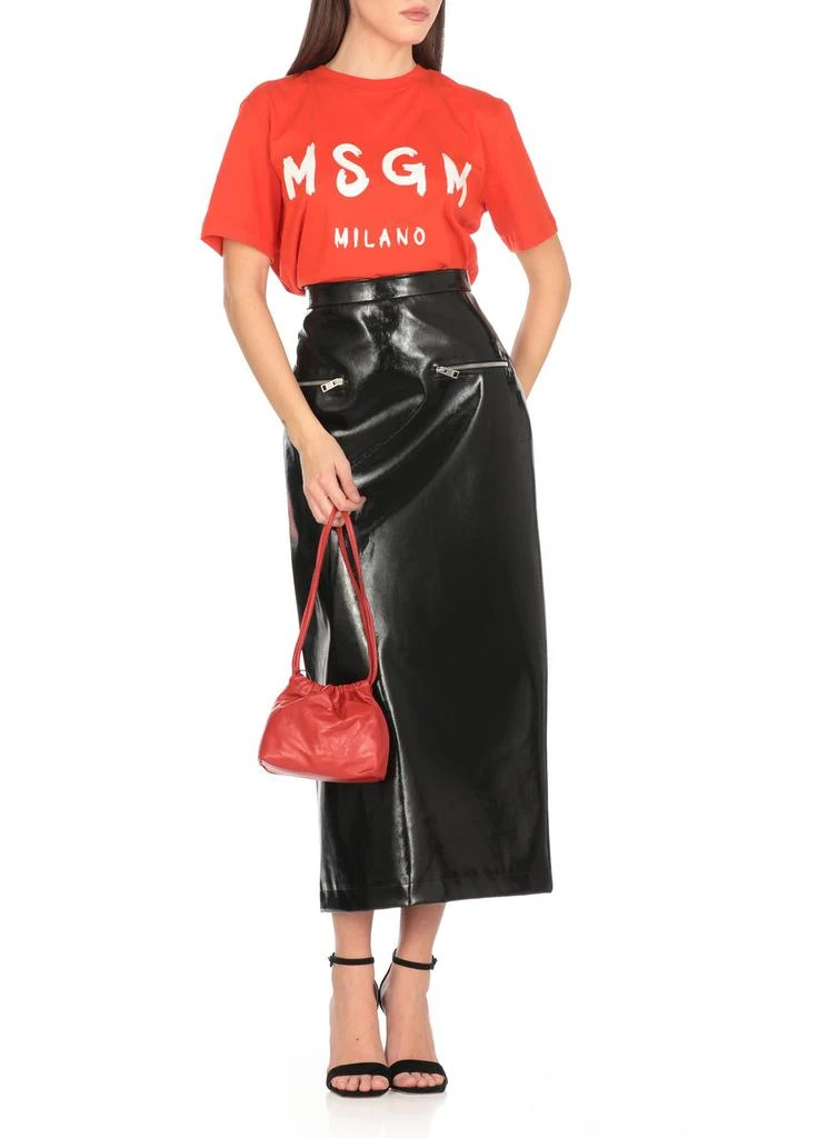 MSGM MSGM Logo Printed Jersey T-Shirt 4