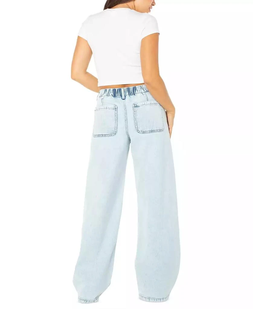 Celebrity Pink Juniors' Drawstring-Waist Wide-Leg Jeans 2
