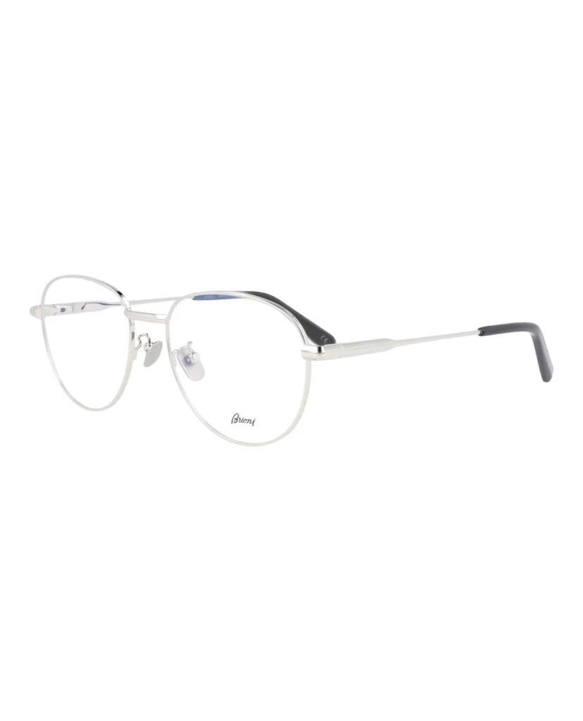 Brioni Round-Frame Metal Optical Frames 2