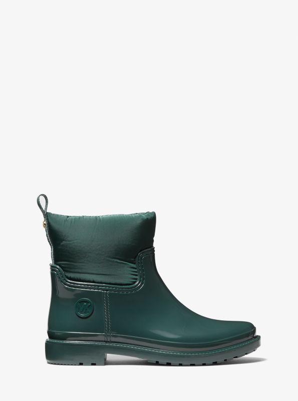 Michael Kors Blakely Logo Tape PVC and Nylon Rain Boot