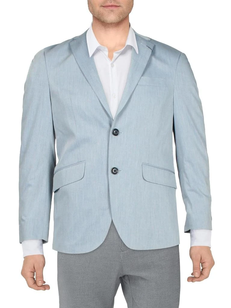 Kenneth Cole Mens Woven Long Sleeves Two-Button Blazer 1