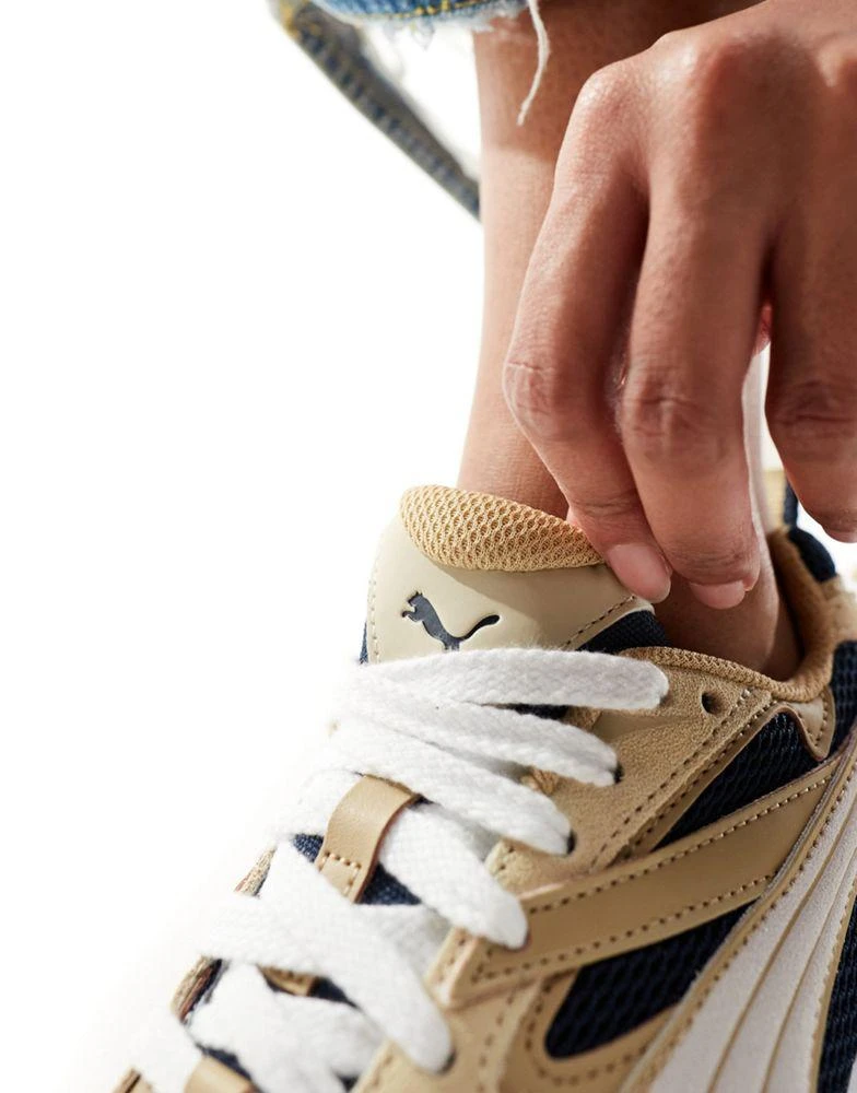 Puma Puma Morphic trainers in navy and brown 4