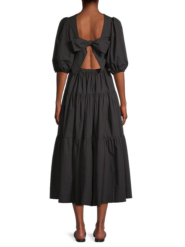 Birds of Paradis Daphne Poplin Tiered Midi-Dress 5