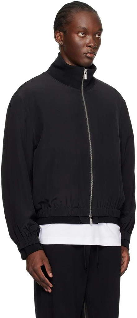 Helmut Lang Black Zip Bomber Jacket 2