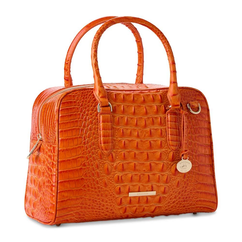 Brahmin Marissa Steel Melbourne Leather Satchel 2