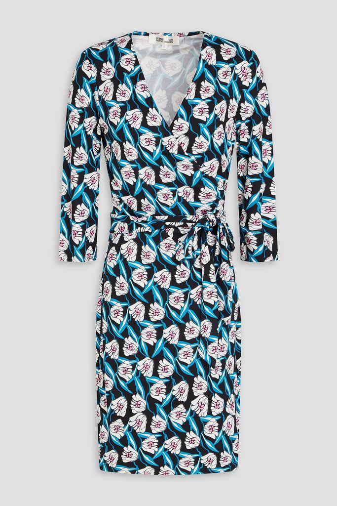 Diane von Furstenberg Julian floral-print silk-jersey mini wrap dress