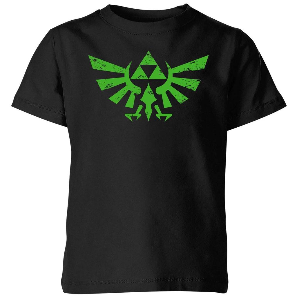 Nintendo The Legend of Zelda Spray Logo Kids Kids
 T-Shirt - Black