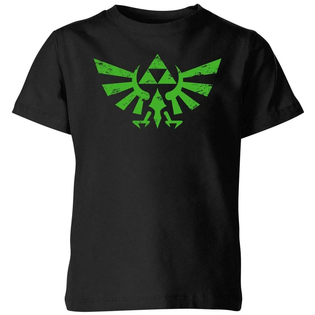 Nintendo The Legend of Zelda Spray Logo Kids Kids
 T-Shirt - Black 1