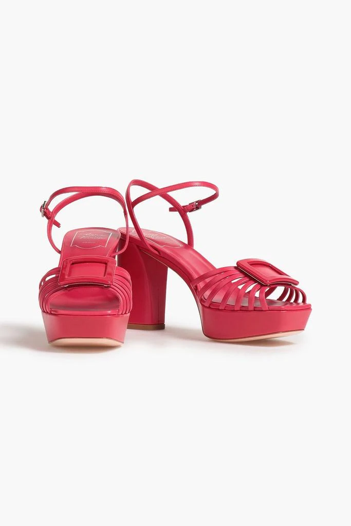 Roger Vivier Buckle-embellished leather platform sandals 2