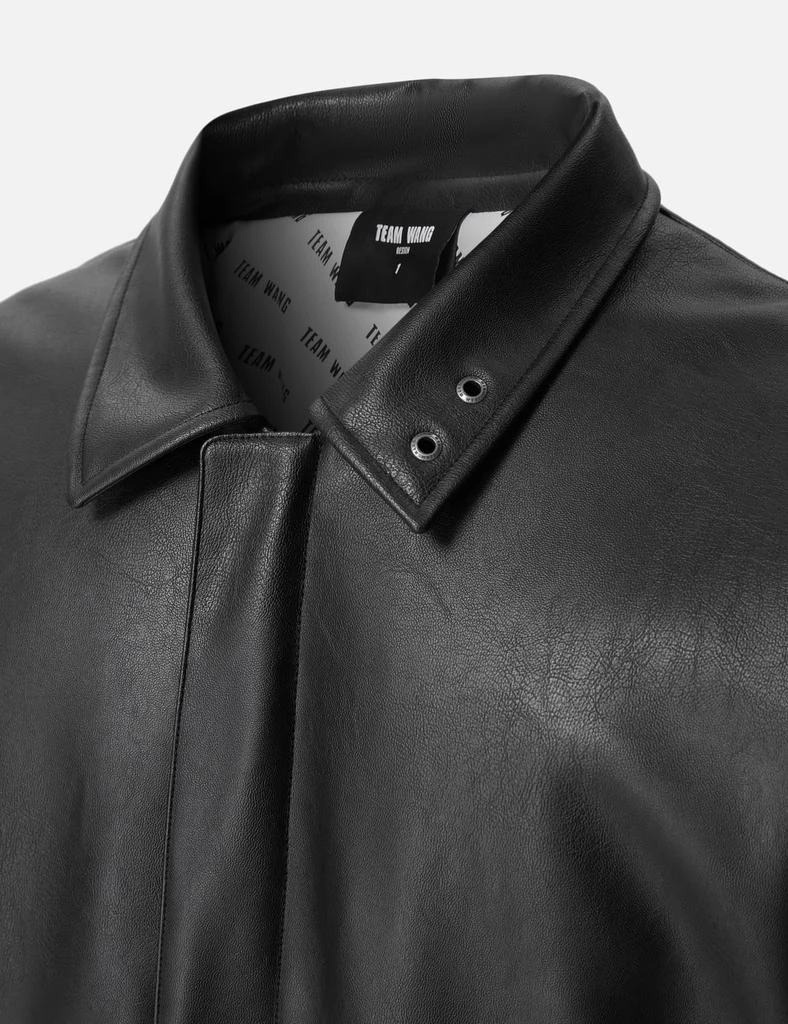 Team Wang Choices Faux Leather Padded Jacket 3