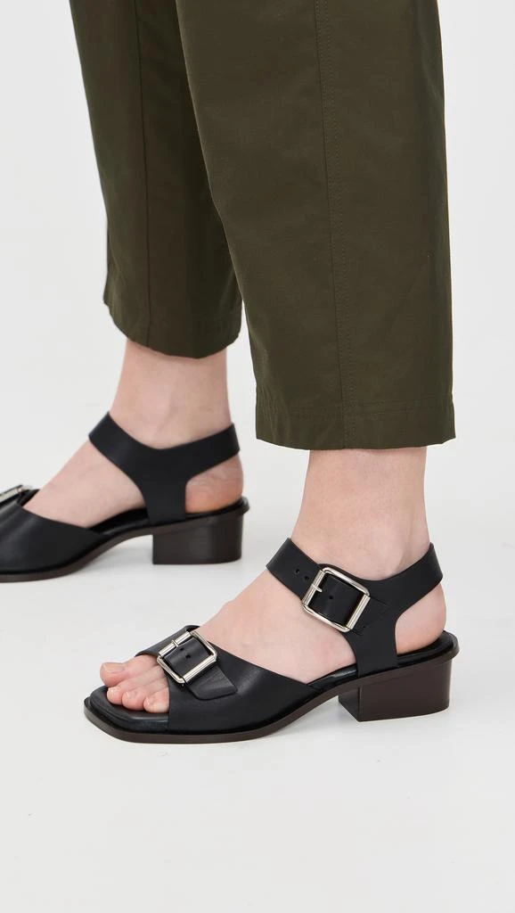 Lemaire Square Heeled Sandals With Straps 2