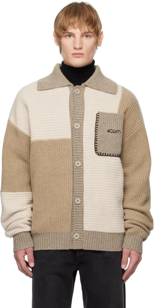 Axel Arigato Beige Franco Patch Cardigan 1