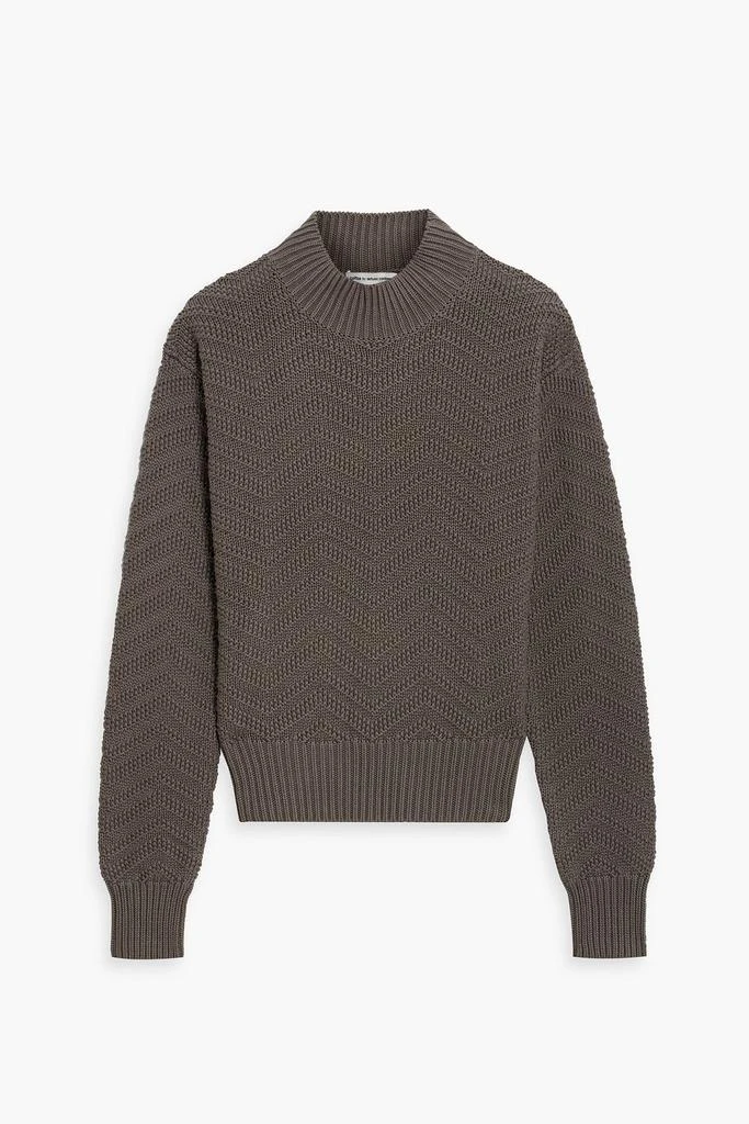 Autumn Cashmere Cable-knit cotton sweater 1