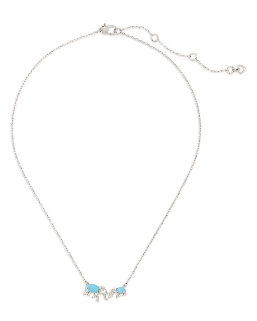 Kate Spade Mama Elephant Pendant Necklace, 16"-19" 1